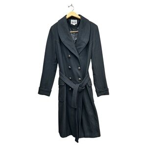 Converse One Star brand coat is a double-breasted wool-blend trench coat SZ M